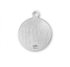 0.9" St. Anthony Round Sterling Silver Medal