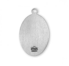 1.1" Patron Saint Jude Oval Sterling Silver Medal