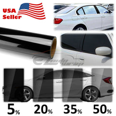 20" Uncut Charcoal Black Window Tint Film VLT 5% - 50%