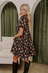 Flower Picking Pretty Button Down Mini Dress