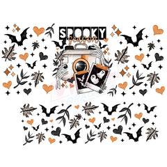 40 oz Tumbler Wrap - UVDTF Ink Transfers - Spooky Season | UVDTF from The Glitter Guy