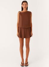 Ala Mini Dress - Chocolate