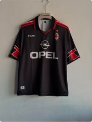ACMILAN 1997-98 THIRD KIT MALDINI FIVESLEEVE POLO