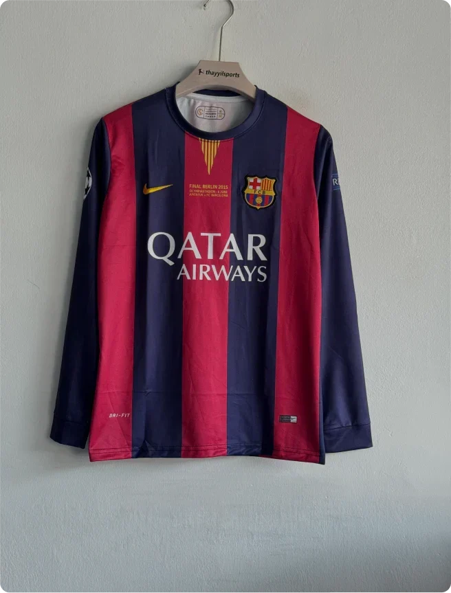 BARCELONA 2014-15 HOME KIT NEYMER FULLSLEEVE