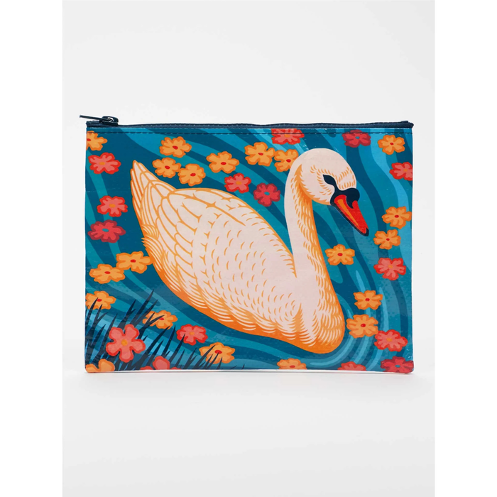 Blue Q Zipper Pouch Swan