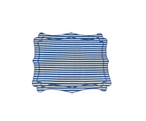 BLUE & WHITE STRIPED LINEN PLACEMATS, SET OF 4