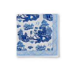 Blue Willow 3-Ply Paper Cocktail Napkin