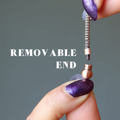 displaying a removable end
