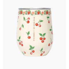 Corkcicle 12oz. Stemless Rifle Paper - Cherries