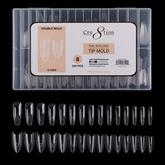 Cre8tion Nail Building Tip Double Mold 8 240pcs.