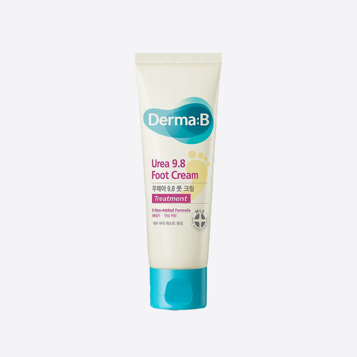 DERMA:B Urea 9.8 Foot Cream 80mL Korean foot treatment for cracked dry skin