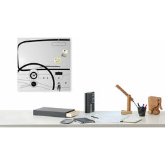 Design Object - Cinquino Organizer Wall Clock - Made in Italy - Time for a Clock