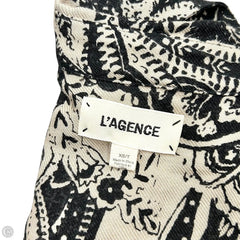 Dress Casual Midi By L Agence In Black & Tan, Size: Xs