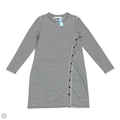 Dress Casual Midi By Loft In Black & White, Size: Mp