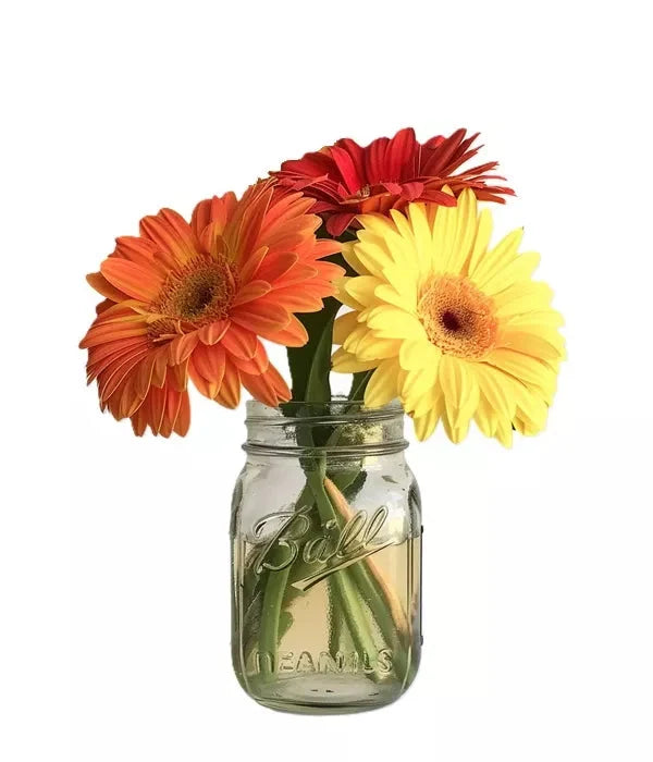 Gerbera Daisies in a Mason Jar bloomexusa