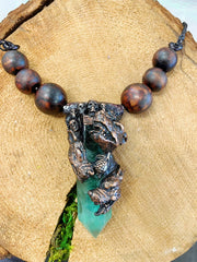 Handmade Wolf Fluorite Necklace