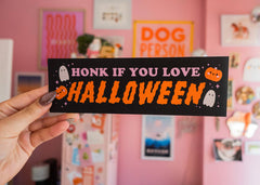 Honk if You Love Halloween Bumper Magnet
