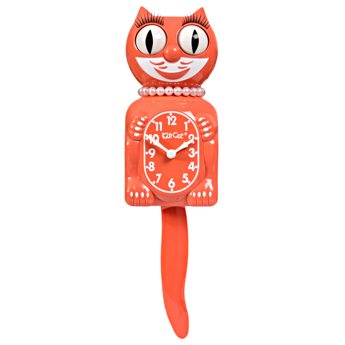 Kit-Cat Klock Living Coral Lady - Made in U.S - Time for a Clock
