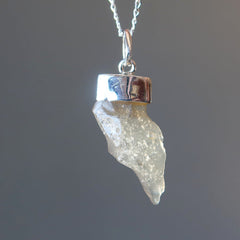 libyan desert glass necklace