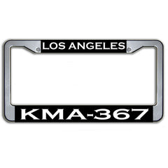 Los Angeles Police Dept. Call Sign KMA-367 License Plate Frame