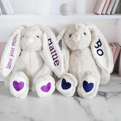 Love You Always Personalized Bunny Stuffy Salt and Sparkle