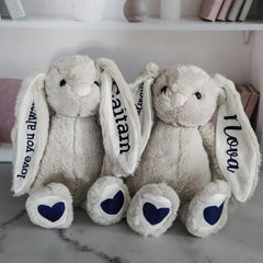 Love You Always Personalized Bunny Stuffy Salt and Sparkle