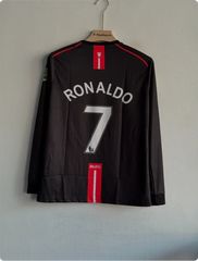 MANCHESTER UNITED 2007-08 AWAY KIT RONALDO FULLSLEEVE
