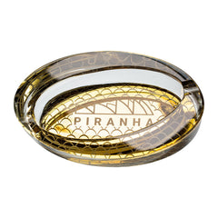 Oval Slant Glass Ashtray
