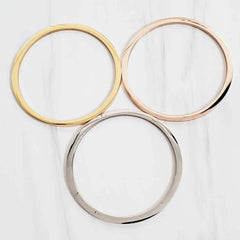 Personalized Stainless Steel Bangle Bracelet Salt and Sparkle