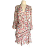 Pink Floral Dress - M