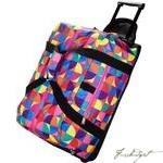 Pinwheel Rolling Duffel Bag-Fussbudget.com