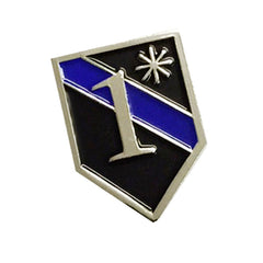 Police Sheriff Thin Blue Line 1* One Ass To Risk Lapel Pin