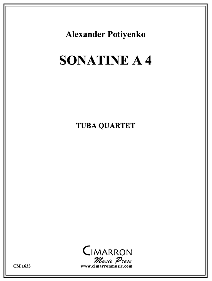 Potiyenko - Sonatine A 4 - Tuba Quartet