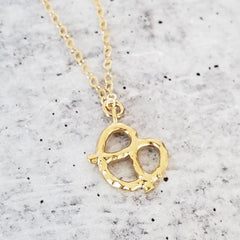 Pretzel Necklace - Ready to ship Salt and Sparkle