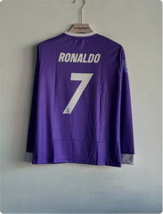 REAL MADRID 2016-17 AWAY KIT RONALDO FULLSLEEVE PRINTED PREMIUM
