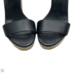Sandals Heels Wedge By Michael By Michael Kors In Black & Cream, Size: 7.5