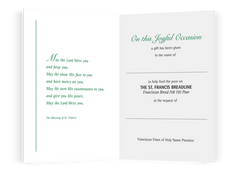 St. Francis Breadline: Joyful Card