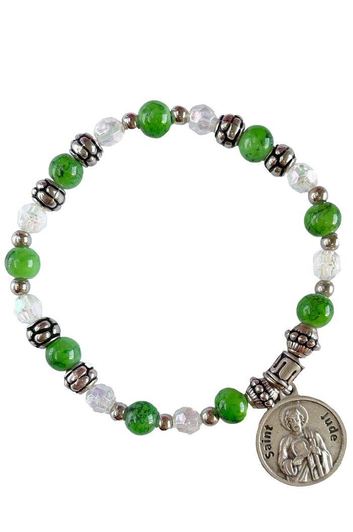 St. Jude Italian Beaded Stretch Bracelet