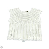 Sweater Short Sleeve By Marie Oliver In White, Size: S