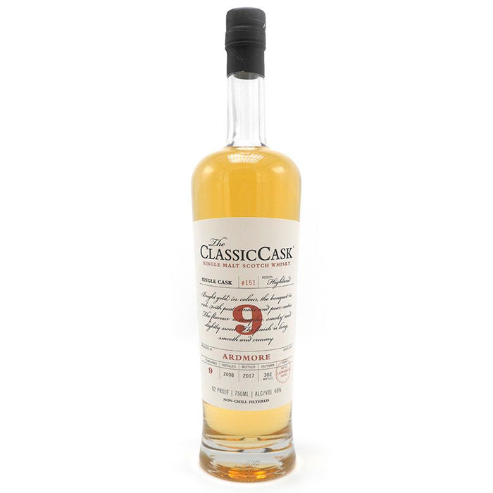 The Classic Cask Ardmore 2008 9 Year Single Malt Scotch Whisky