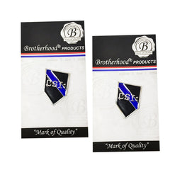 Thin Blue Line Police Sheriff CSI Crime Scene Investigators Lapel Pin
