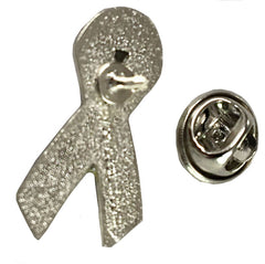 Thin Blue Line Ribbon Shape Police Sheriff Memorial Lapel Pin