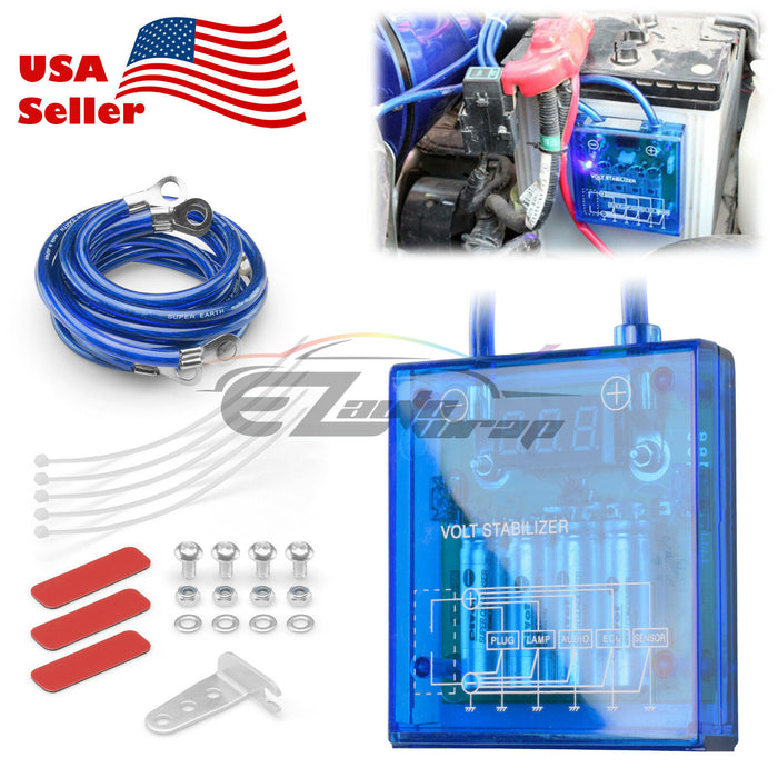 Universal Car Battery Voltage Stabilizer (Blue / Purple / Red / Yellow)