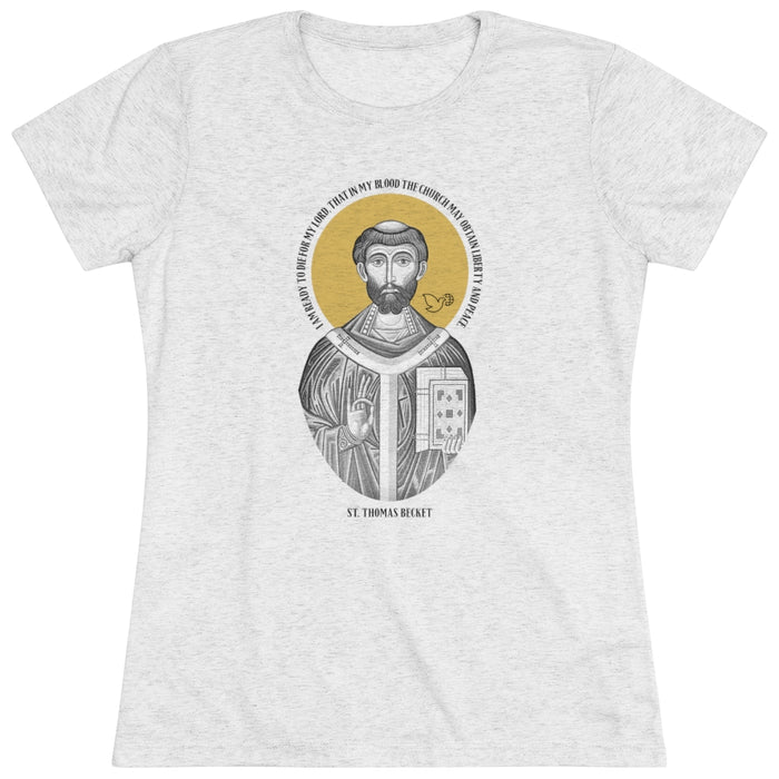 Women's Saint Thomas Becket Premium T-shirt