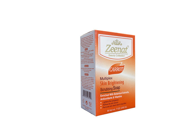 Zeenat Carrot Scrubbing Soap 7 oz ZEENAT