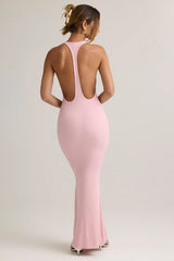 Modal Racerback Maxi Dress in Baby Pink