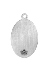 0.9” Patron Saint Francis Assisi Oval Sterling Silver Medal