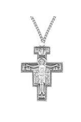 2" Sterling Silver San Damiano Crucifix