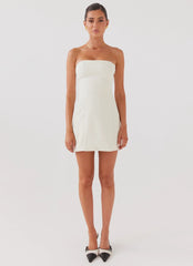 Ayanna Strapless Mini Dress - Ivory