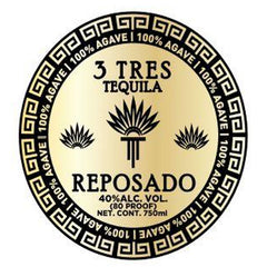 3 Tres Reposado Tequila